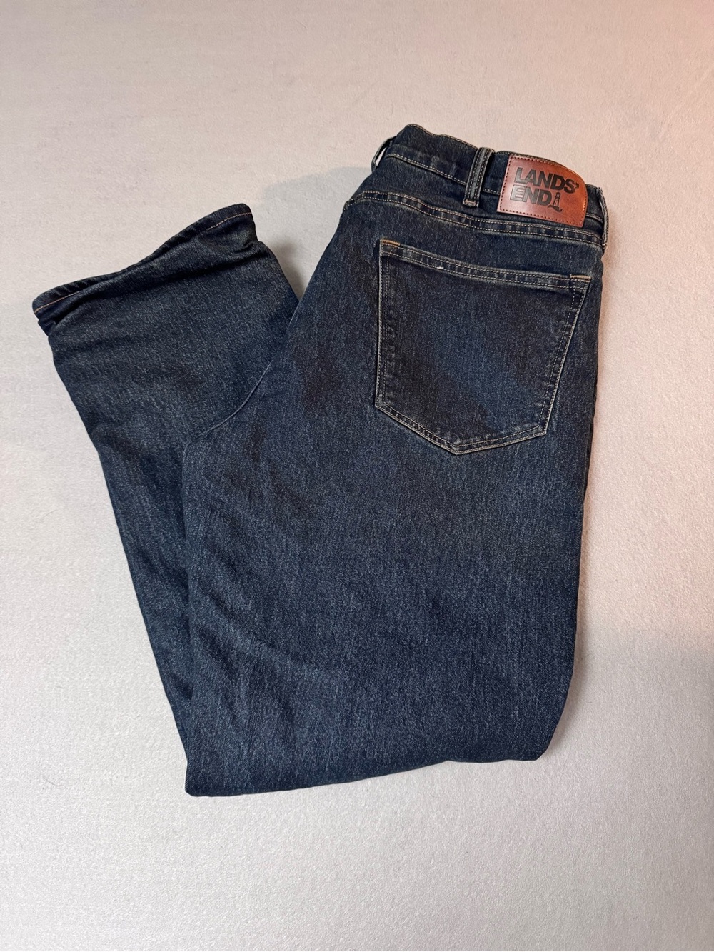 Lands' End Flannel Lined Mens Jeans size 38x29